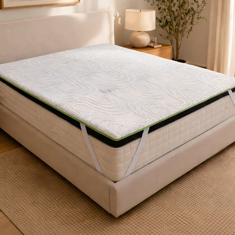 Topper Memory Altezza 7cm SFODERABILE Memory Foam a 11 Zone Differenziate