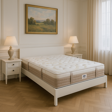 Materasso Memory Foam 4 Strati Sfoderabile Tessuto Biocotton Piazzato H28 Con Fascia Capitonè a Doppia Traspirazione